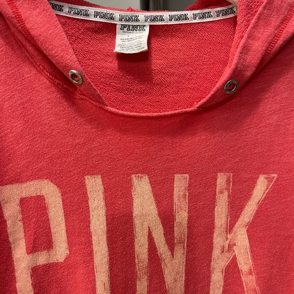 PINK Victoria's Secret Coral Hoodie - Picture 3 of 7